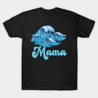 Mama Surf Birthday Beach Family Matching T-Shirt